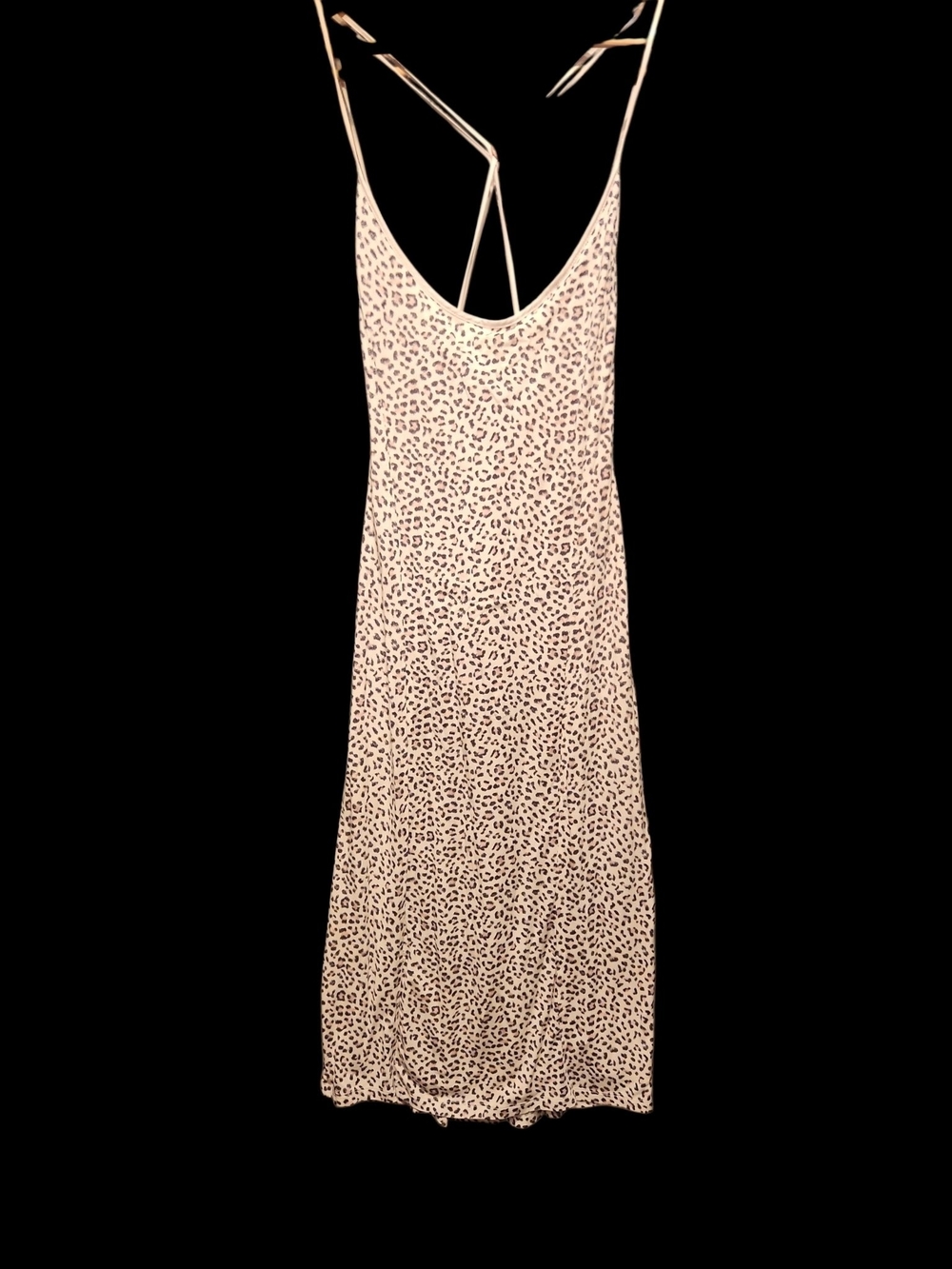 Victoria's Secret Pink and Black  Leopard Midi Dress